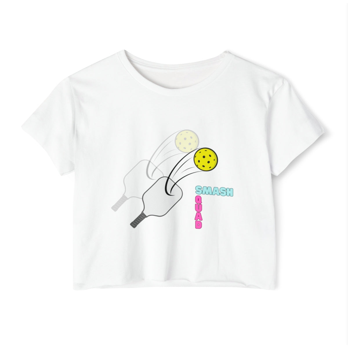 Personalized Crop Top, Serve in Style: Personalized Pickleball Crop Top