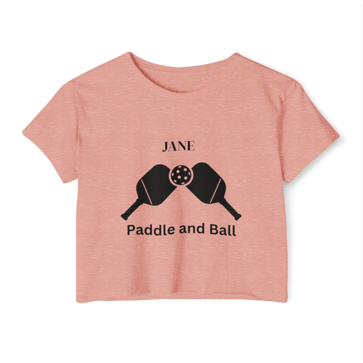 Women's Crop Top, Women's Pickleball Customizable Crop Top