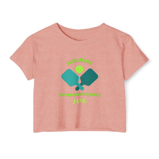 Custom Crop Top, Women's Pickleball Customizable Crop Top With Different Shades Of Color